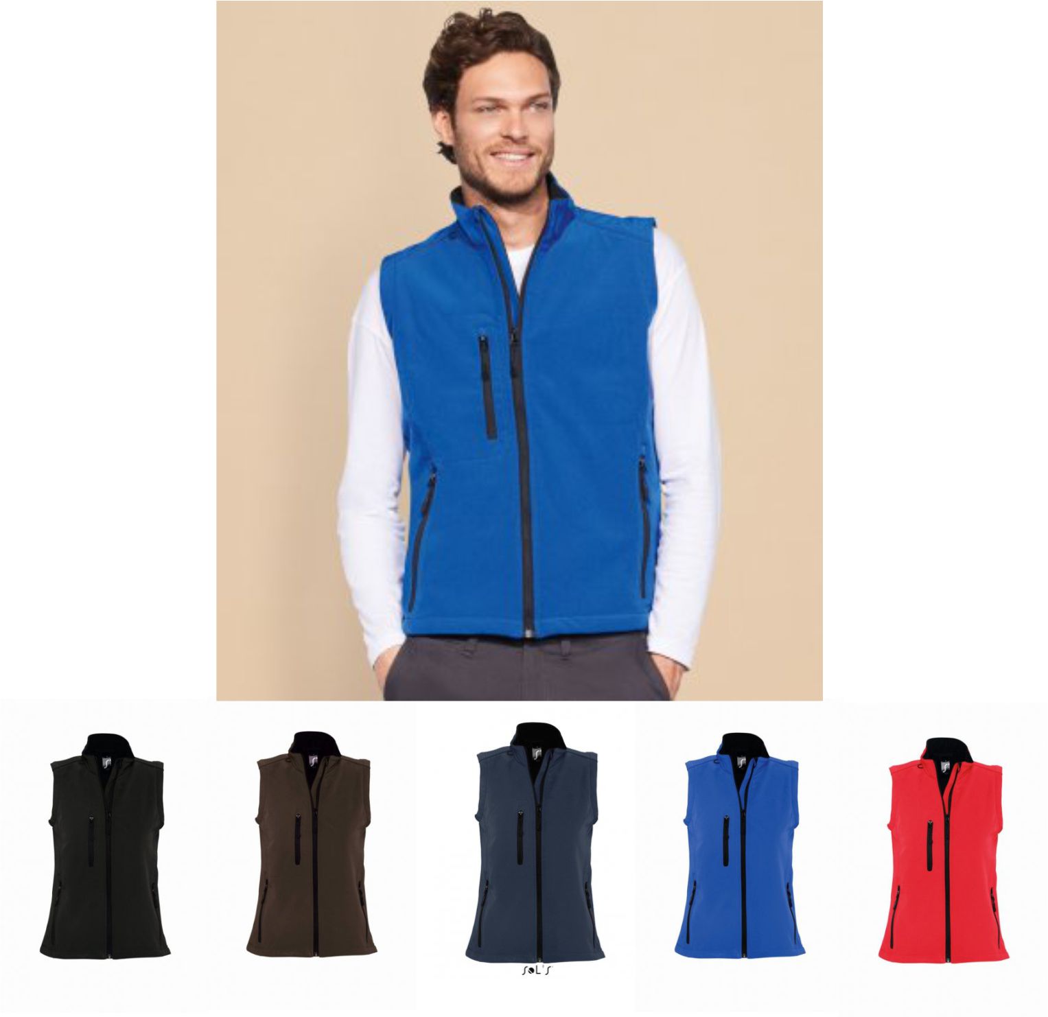 Sol's 46601 Rallye Soft Shell Body Warmer - Click Image to Close